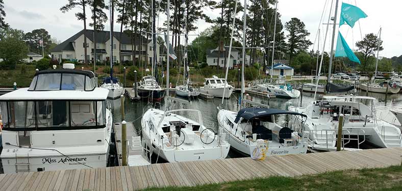 floating docks Deltaville